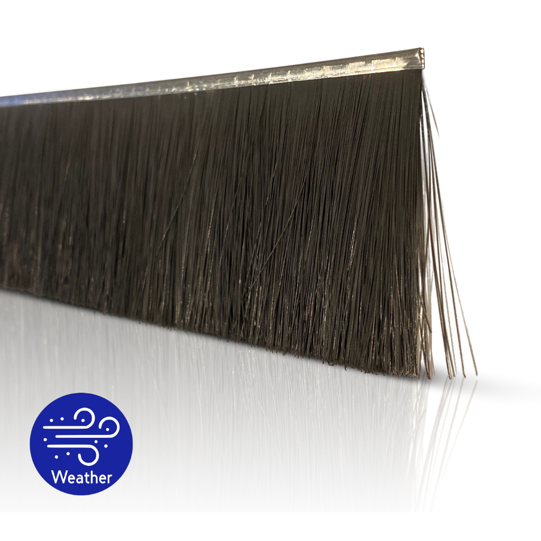 Roller Door Brush Seal Sample - Weatherproof