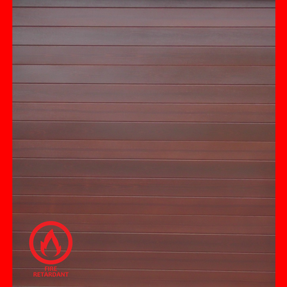 double sectional garage door fire retardant