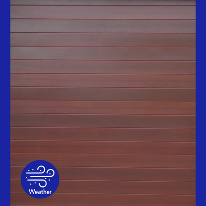 double sectional garage door weatherproof