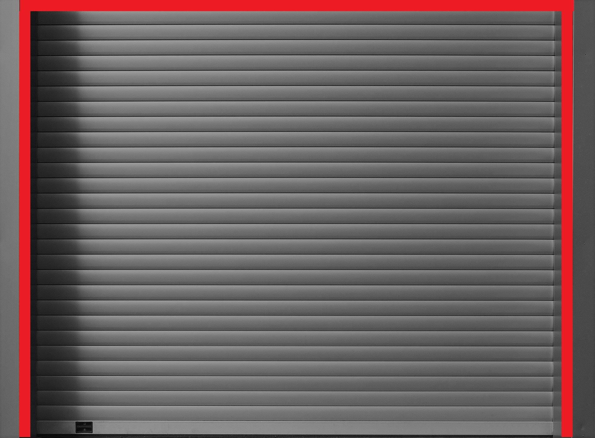 Single garage roller door seals for top lintel and sides